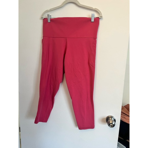 Athleta PLUS 1X Salutation Stash Pocket II 7/8 Tight Leggings Dragonfruit Pink - Picture 6 of 7